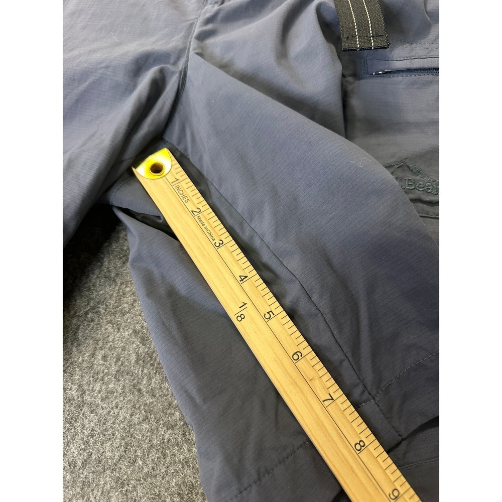 LL Bean Swift River Lined Shorts Mens XL Belted Nylon Blue 9" Cargo Outdoor Hike - Picture 8 of 16